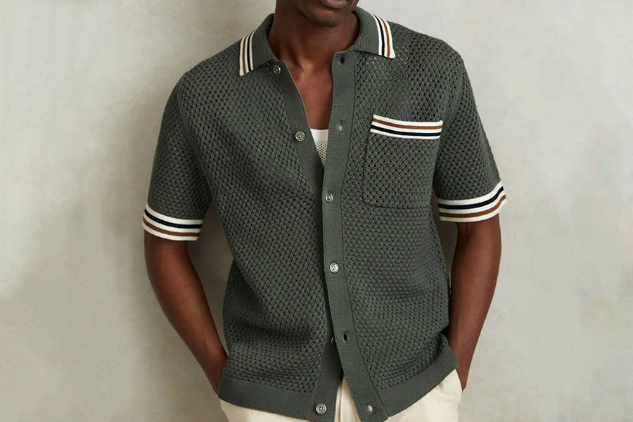 Summer Knit Polo Shirts Luxury