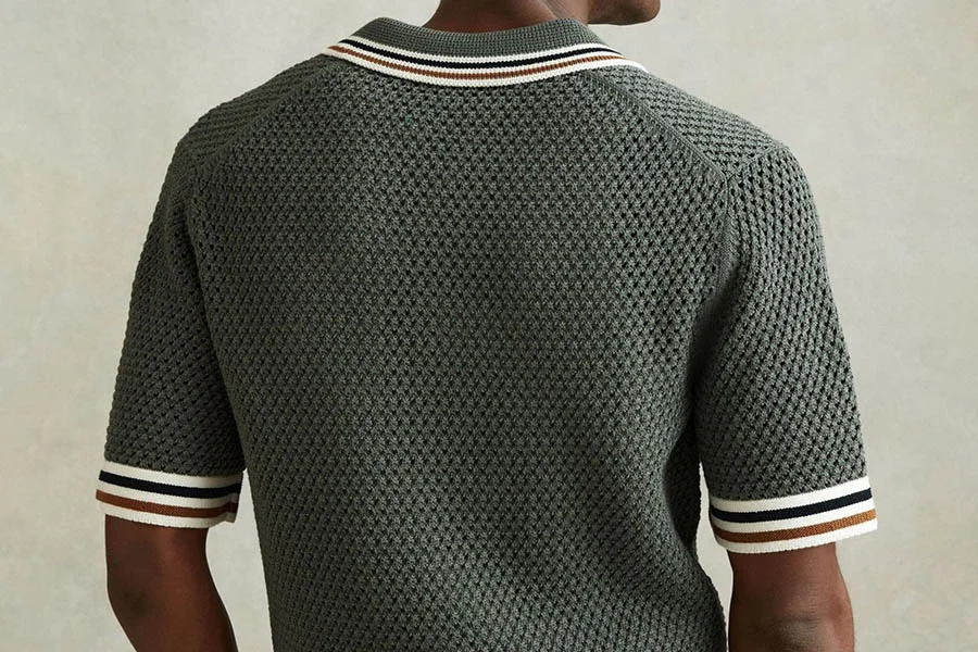 Men's Breathable Knit Polos for Summer